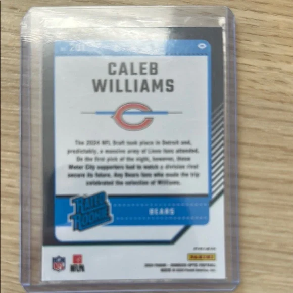 Caleb Williams Football Trading Card